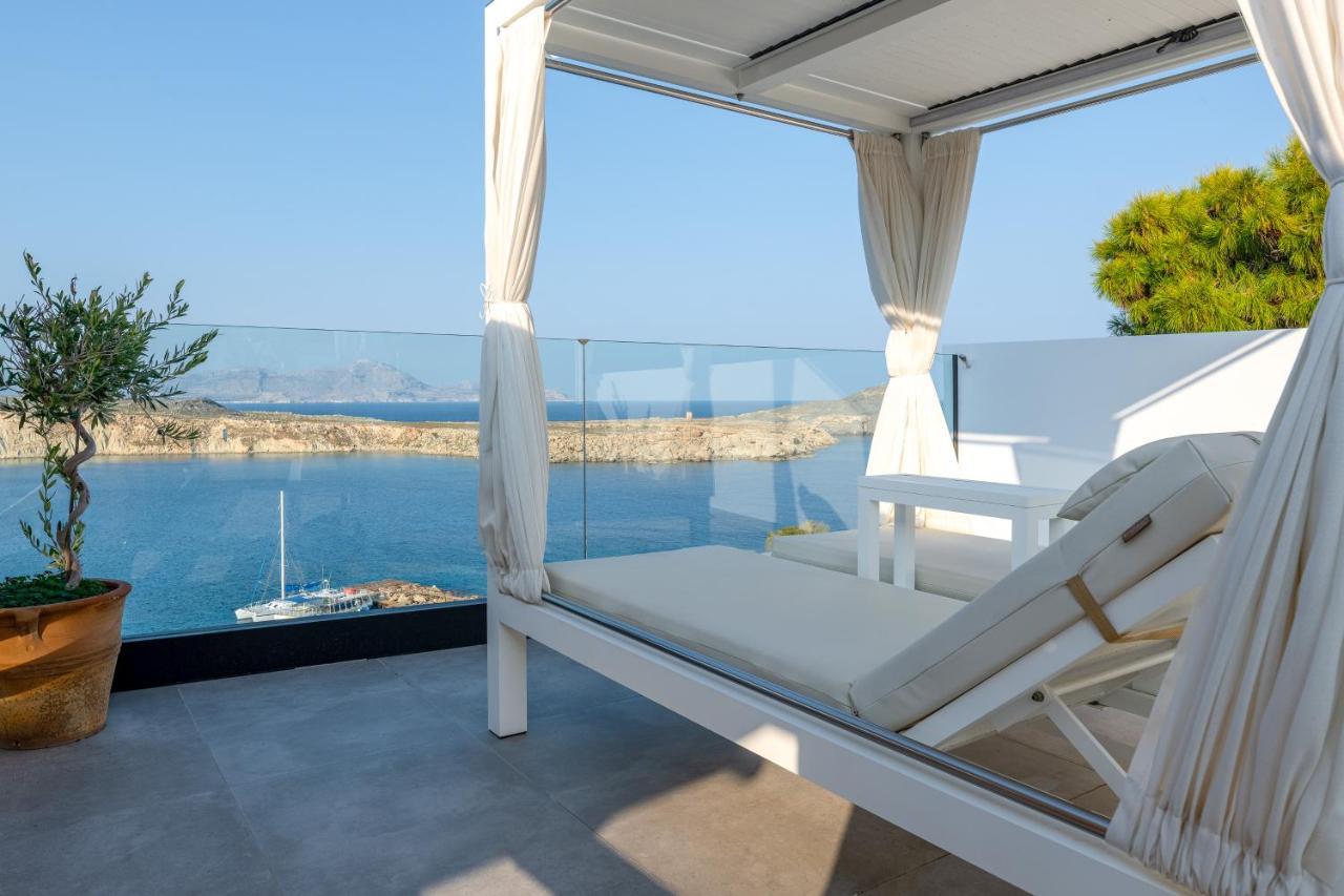Lindos Shore Summer House With Jacuzzi And Sea View !!! Líndos Exterior foto