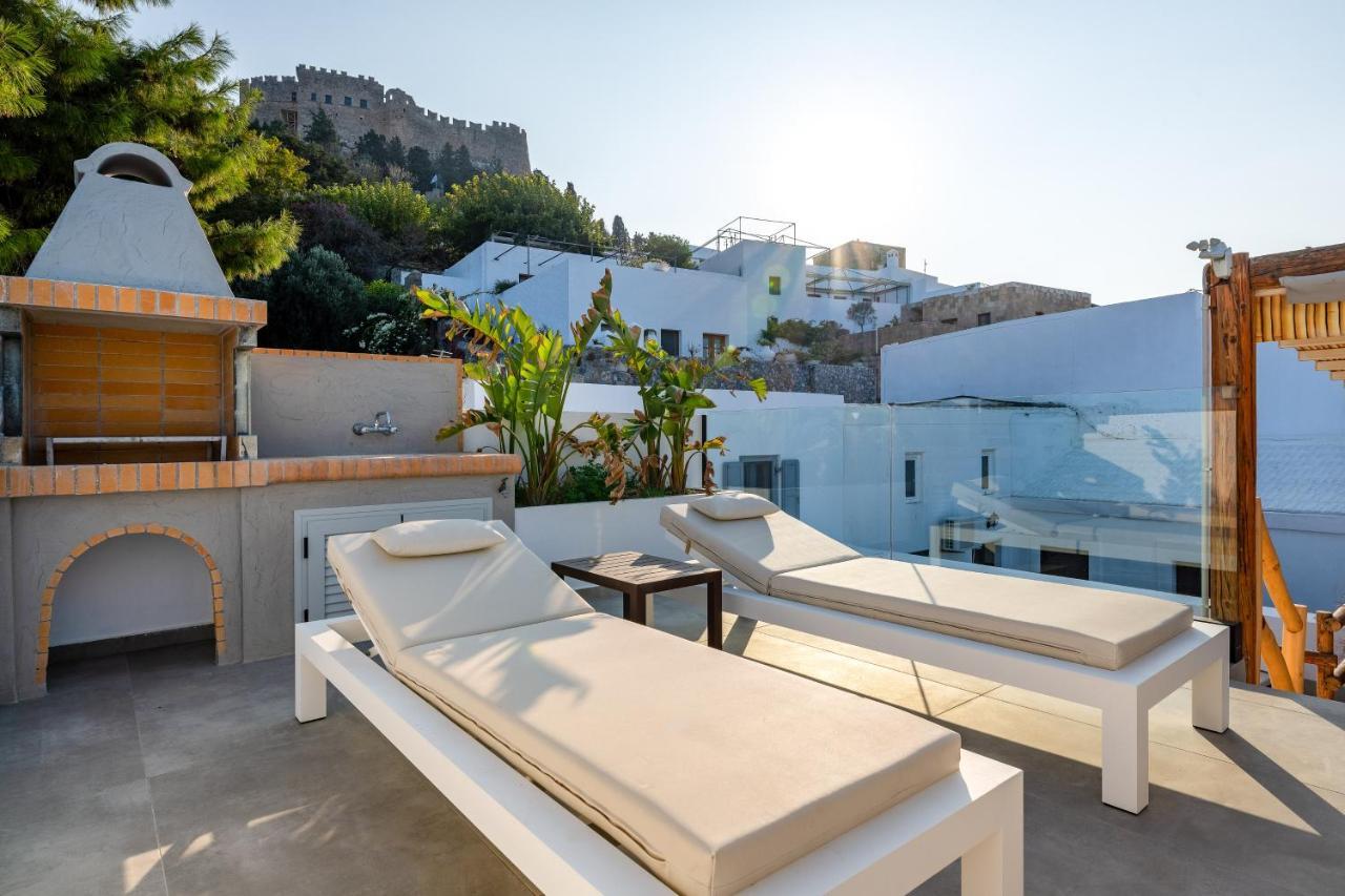 Lindos Shore Summer House With Jacuzzi And Sea View !!! Líndos Exterior foto