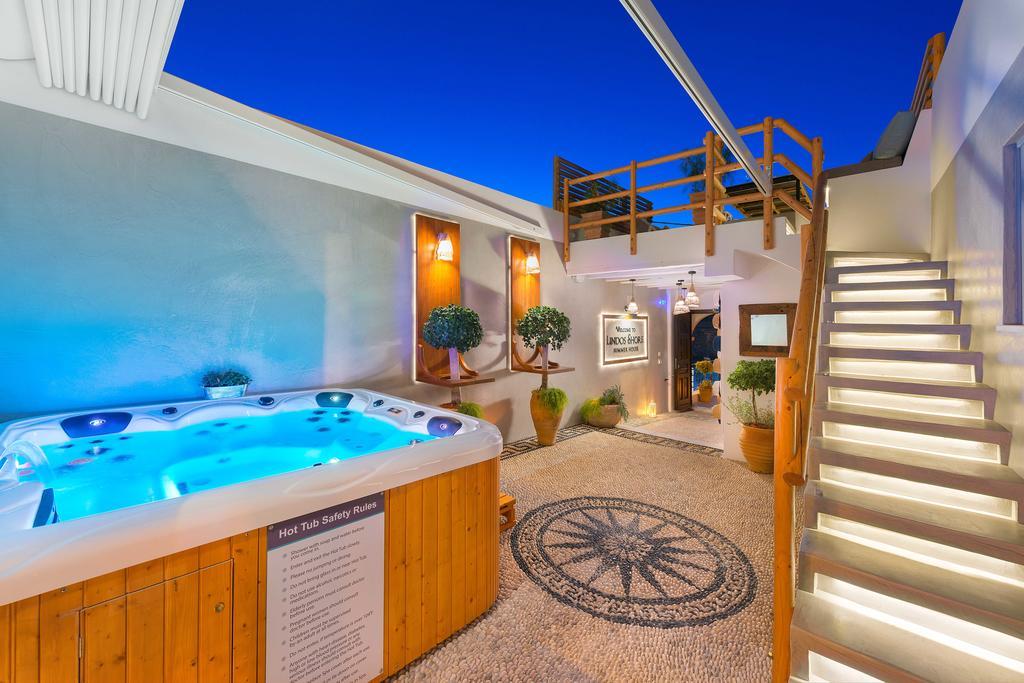 Lindos Shore Summer House With Jacuzzi And Sea View !!! Líndos Exterior foto